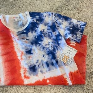 NWT Size XS Patriotic Red White and Blue LuLaRoe Patrick